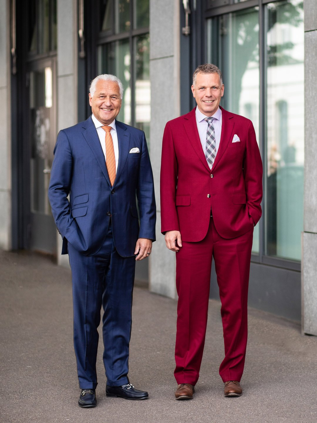 Portrait von Profond Präsident Peter E. Bodmer und Geschäftsführer Laurent Schlaefli
